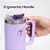 Tupperware Copo Térmico Big T com canudo 1,1L Lilás Sorbet - Imagem 2