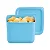 Tupperware Refri Line Quadrado 1L Azul - Imagem 1