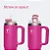 Tupperware Copo Térmico Big T com canudo 1,1L Pink - Imagem 5