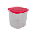 Tupperware Fresh Box Quadrado 1L Rosa Flamingo - Imagem 2