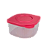 Tupperware Fresh Box Quadrado 470ml Rosa Flamingo - Imagem 2