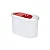 Tupperware Modular Oval Plus 1,1L Branco Vermelho - Imagem 2