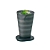 Tupperware Copo Murano com Tampa 500ml Preto - Imagem 1