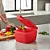 Tupperware Conserva Metades Quadrado 600ml Vermelho - Imagem 2