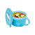 Tupperware Caneca Cristalwave 520ml Azul - Imagem 1