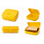 Tupperware Porta Sanduiche Amarelo - Imagem 3