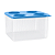 Tupperware Fresh Box Quadrado 5,2L Azul - Imagem 1