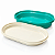 Tupperware Travessa Oval Actualite 2L Verde Branca - Imagem 3