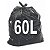 Fardo 100 Sacos de Lixo 60 Litros - Imagem 1