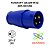 PLUGUE 3P+T 32A 220V 9H AZ J02PL 024 9 - JNG - Imagem 1