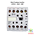 MINI CONTATO AUX - 22 -  24VCC 2NA+2NF - JZC8-22Z - Imagem 1