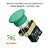 BOTAO COGUMELO VD - 40MM METALICO - LAY5 BC3 - JNG - Imagem 1