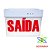 PLACA DE SINALIZACAO SAIDA DE EMERGENCIA EM LED VE - Imagem 1