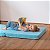 Sofá de Brincar Modular Infantil 4 Peças - Azul - Imagem 6