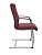 Cadeira Aproximação "S" Suprema  Base Aluminio Vinil Vinho - Imagem 4