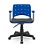 Cadeira Ergoplax Secretaria Giratoria Com Almofada Com Braco Azul - Imagem 1