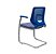 Cadeira Beezi Aproximacao  S  Cromado Encosto Azul Lilas - Imagem 3