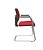 Cadeira Brizza Aprox 'S' Cromada Ass.Enc Vermelho Poliester - Imagem 2