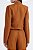 Blazer Cropped Feminino Fórum Marrom Dornê – Viscose e Linho Casual Chic - Imagem 3
