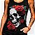Regata Feminina Caveira Com Rosas - Imagem 2