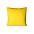 Capa de almofada suede amarela lisa - Imagem 1
