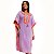 Caftan Longo Lavanda com Bordados - Imagem 1