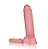 Prótese Convencional com Vibrador Externo E VENTOSA 16 X 4CM - Imagem 1