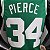 Regata Basquete NBA Boston Celtics Pierce 34 Verde Edição Jogador Silk - Imagem 5