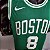 Regata Basquete NBA Boston Celtics Walker 8 Verde Edição Jogador Silk - Imagem 5