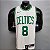 Regata Basquete NBA Boston Celtics Walker 8 Branca Edição Jogador Silk - Imagem 1
