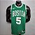 Regata Basquete NBA Boston Celtics Garnett 5 Verde Edição Jogador Silk - Imagem 1