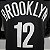 Regata Basquete NBA Brooklyn Harris 12 Preta Edição Jogador Silk - Imagem 7