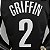 Regata Basquete NBA Brooklyn Griffin 2 Preta Edição Jogador Silk - Imagem 8