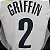 Regata Basquete NBA Brooklyn Griffin 2 Branca Edição Jogador Silk - Imagem 4