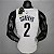 Regata Basquete NBA Brooklyn Griffin 2 Branca Edição Jogador Silk - Imagem 2