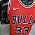 Regata Basquete NBA Chicago Bulls Pippen 33 Vermelha Edição Jogador Silk - Imagem 8