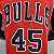 Regata Basquete NBA Chicago Bulls Jordan 45 Vermelha Edição Jogador Silk - Imagem 6