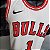 Regata Basquete NBA Chicago Bulls Rose 1 Branca Edição Jogador Silk - Imagem 8