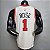 Regata Basquete NBA Chicago Bulls Rose 1 Branca Edição Jogador Silk - Imagem 2