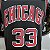 Regata Basquete NBA Chicago Bulls Pippen 33 Preta Edição Jogador Silk - Imagem 5