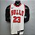 Regata Basquete NBA Chicago Bulls Jordan 23 Branca Edição Jogador Silk - Imagem 1