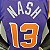 Regata Basquete NBA Phoenix suns Nash 13 Roxa Edição Jogador Silk - Imagem 4