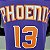 Regata Basquete NBA Phoenix suns Nash 13 Roxa Edição Jogador Silk - Imagem 3