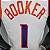 Regata Basquete NBA Phoenix suns Booker 1 Branca Edição Jogador Silk - Imagem 4