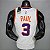 Regata Basquete NBA Phoenix suns Paul 3 Branca Edição Jogador Silk - Imagem 2