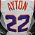 Regata Basquete NBA Phoenix suns Ayton 22 Branca Edição Jogador Silk - Imagem 8