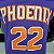 Regata Basquete NBA Phoenix suns Ayton 22 Roxa Edição Jogador Silk - Imagem 4