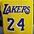 Regata Basquete NBA Lakers Bryant 24 Amarela Edição Jogador Silk - Imagem 4