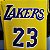 Regata Basquete NBA Lakers James 23 Amarela Edição Jogador Silk - Imagem 5