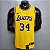 Regata Basquete NBA Lakers o'neal 34 Amarela Edição Jogador Silk - Imagem 1